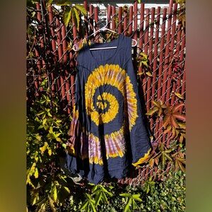 Tie-Dye Spiral Dress